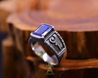 Lapis Lazuli Silver Hades Ring Silver 925 Natural Lapis Lazuli Hades Ring Hades Astrology