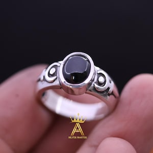 Onyx Hades Ring Onyx Ring Silver Ring Hades Ring Silver 925