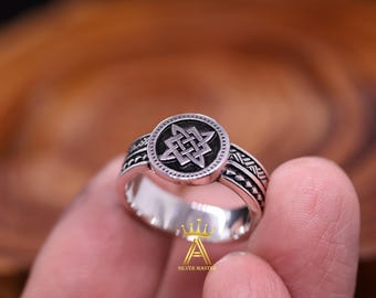 Svarog Ring Svarog Symbol Slavic Ring silver Slavic Ring Silver 925 Svarog Slavic Ring