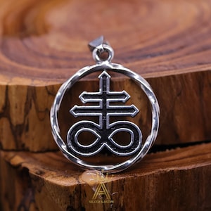 Satanischer Kreuz Anhänger Satanischer Anhänger Kreuz Anhänger Satanischer Kreuz Leviathan Anhänger Silber 925