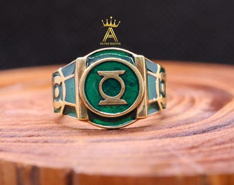 Green Brass Ring Green Ring Green Lantern
