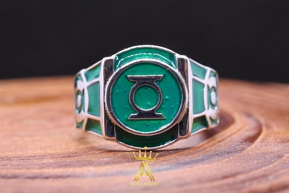 SILVER925 GREEN SQUARE RING/シルバー/リング Green Ring Silver Green Ring Lantern Green Square Style Silver 925