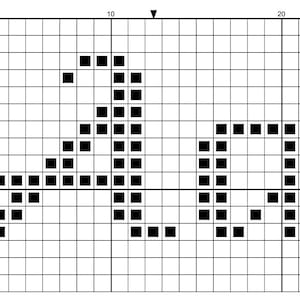 Pu&ograve; includere: Design di pixel art in bianco e nero delle lettere "GO" su uno sfondo a griglia bianca.