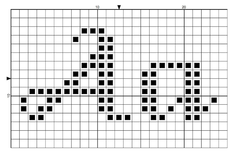 Pu&ograve; includere: Design di pixel art in bianco e nero delle lettere "GO" su uno sfondo a griglia bianca.