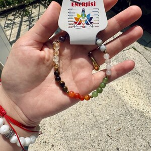 7 Chakra Healing Energy Bracelet - Balance Your Spirit with Handcrafted Crystals