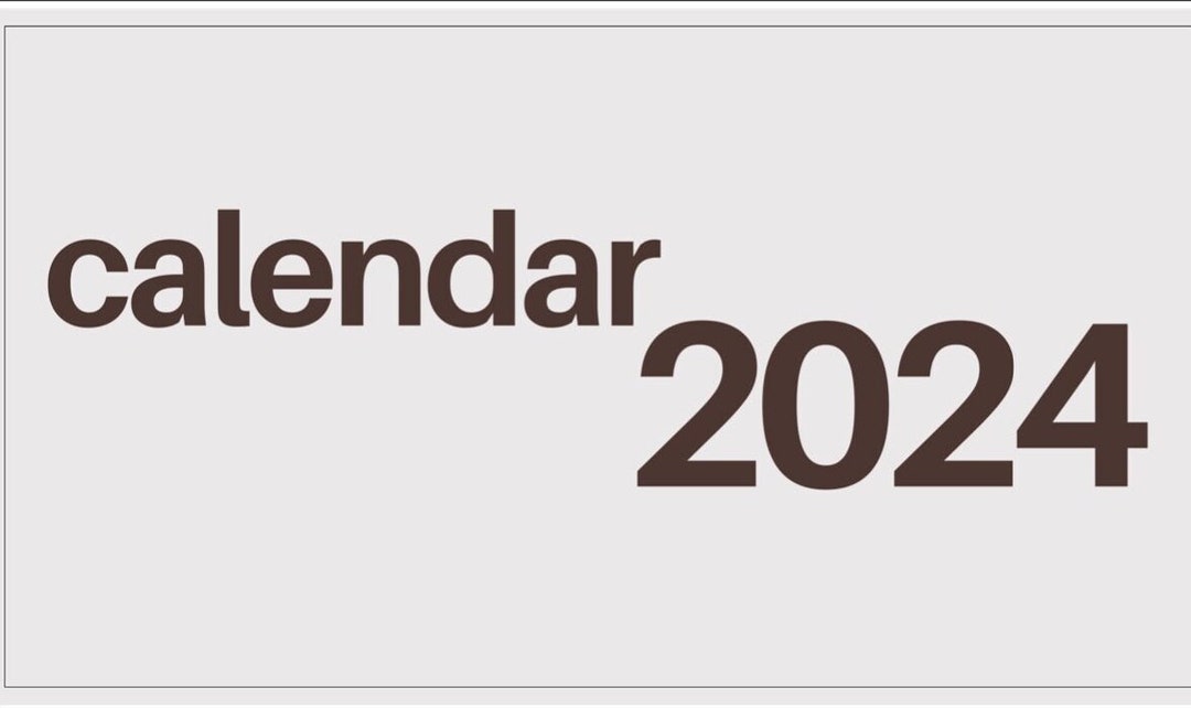 Digital Calendar 2024 Etsy