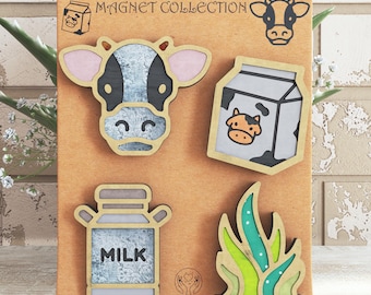 Milk Magnet SVG Bundle – Easy-to-Cut Farmhouse Files – Simple Designs for Wood  – Digital Download