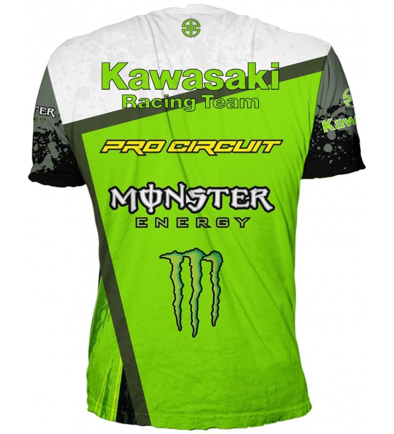 Men's T-shirt Kawasaki Racing Team Motorsport Size S- 3XL