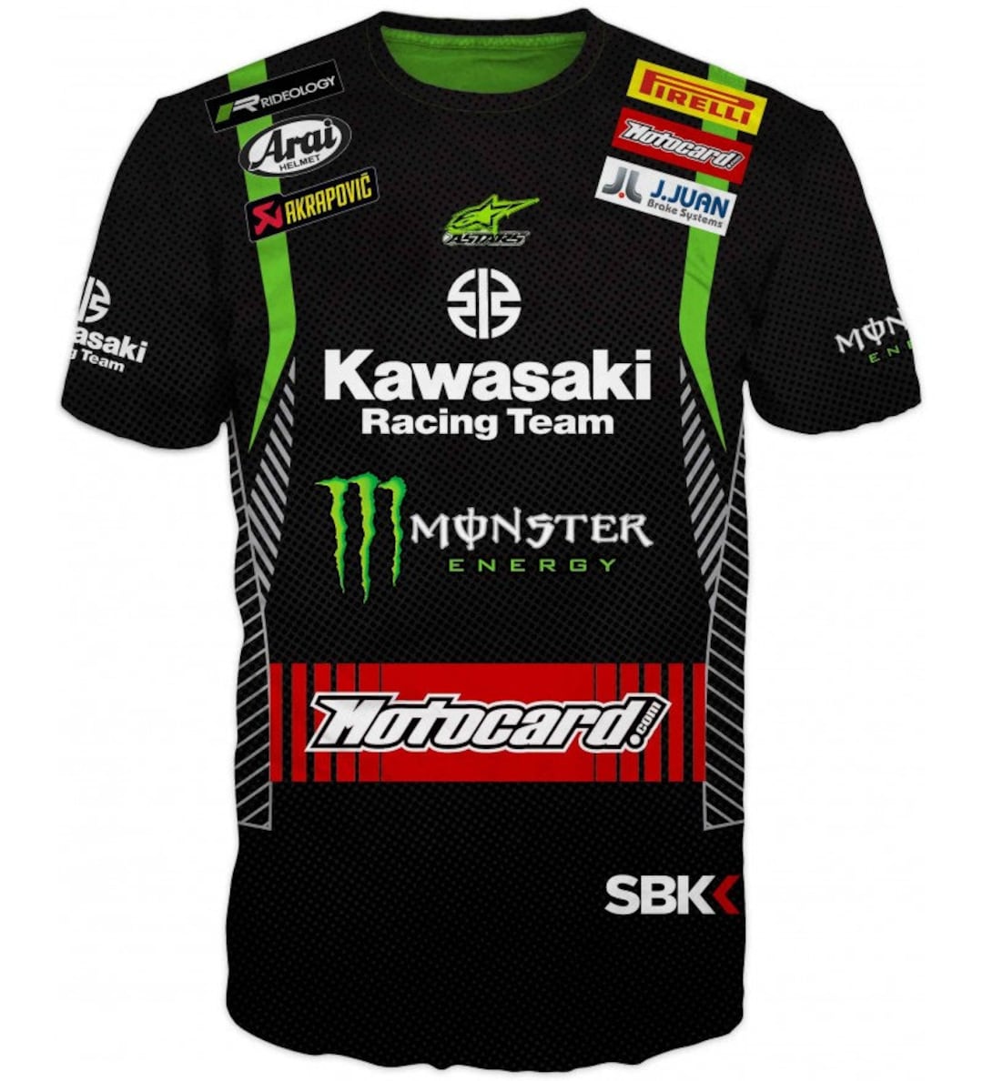 Men's T-shirt Kawasaki Racing Team Motorsport Size S- 3XL/ 4042