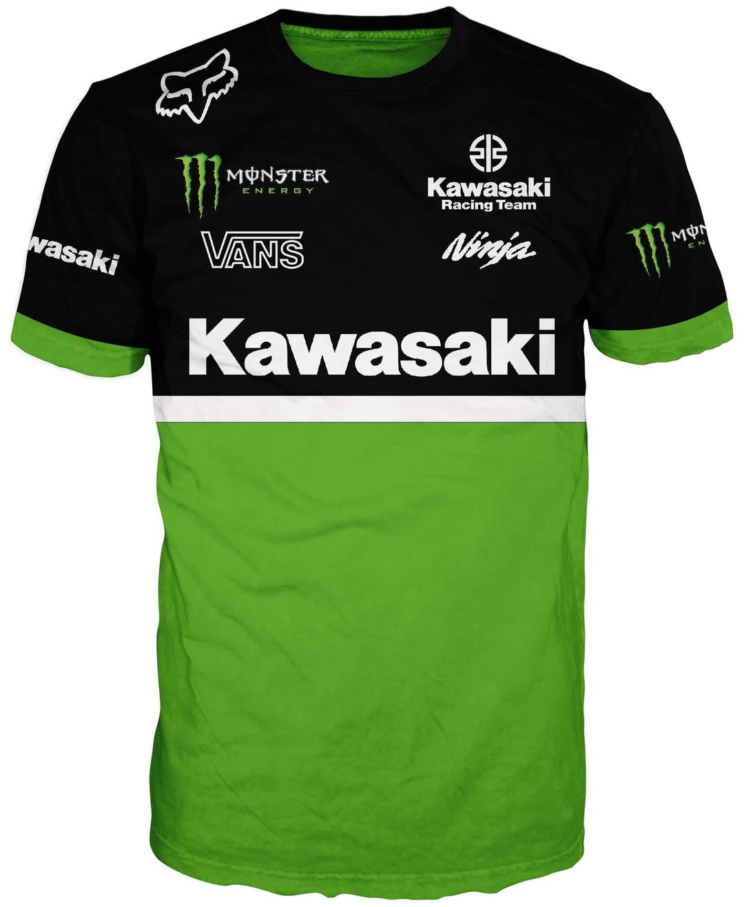 s*e様 Kawasaki Racing Team ユニフォーム　カワサキ Men's T-shirt Kawasaki Racing Team Motorsport Size S- 3XL/ 4100