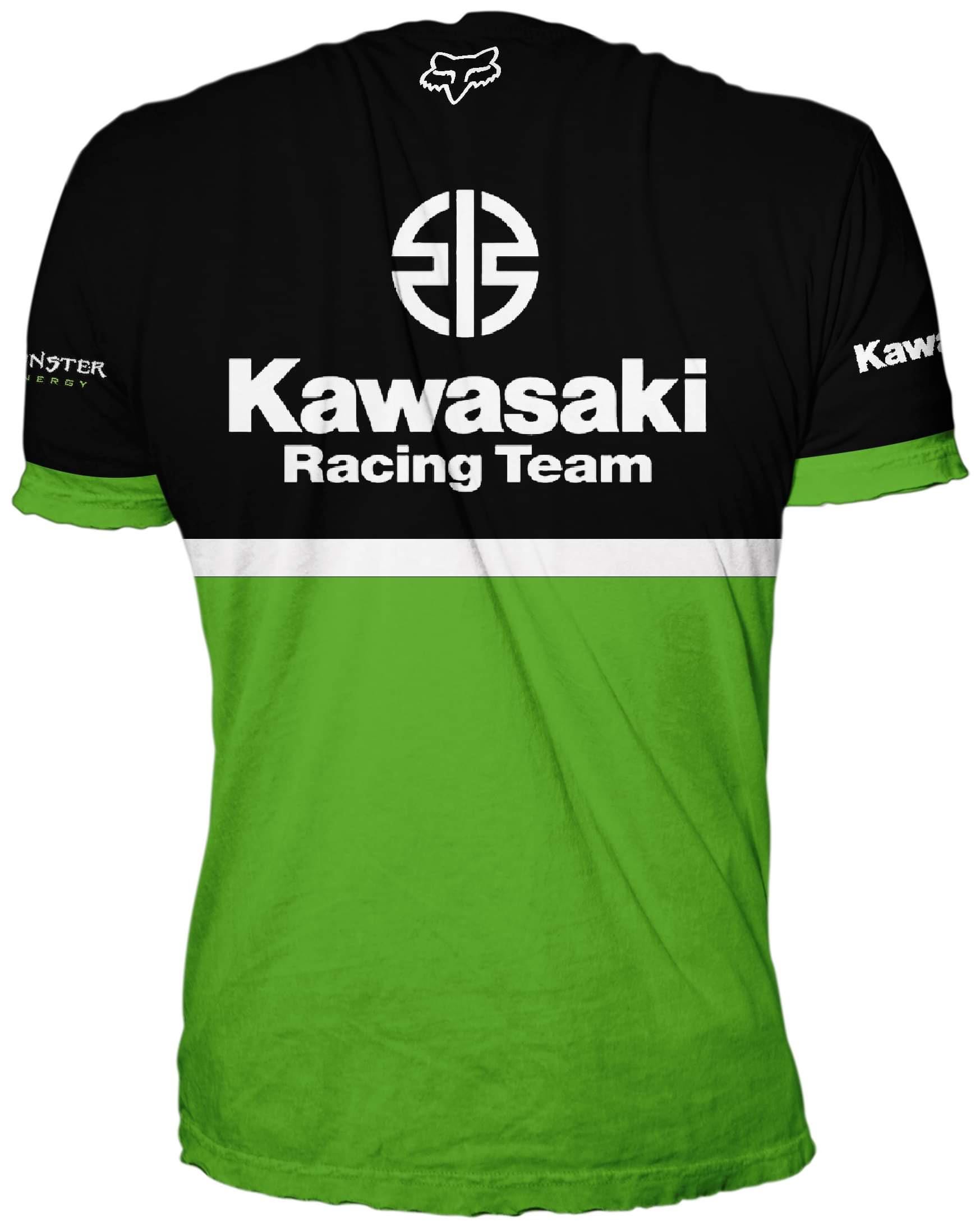 Men's T-shirt Kawasaki Racing Team Motorsport Size S- 3XL