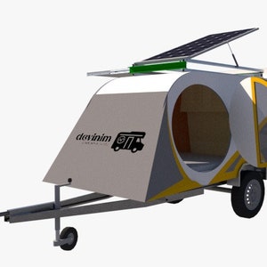 CARAVAN, BIRD Caravan, TRAILER Caravan, Recreational Vehicle, Kitchen Box, Outdoor, Adventure, Camping, Nature, Creative, CampingBox image 1