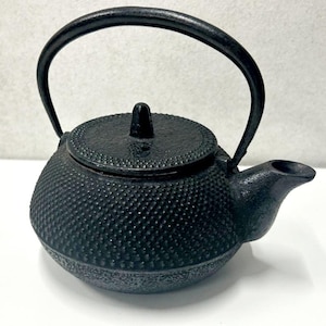 Vintage Japanese Cast Iron Teapot | Nambu Tekki Tetsubin | Antique Kettle for Tea Ceremony | Made in Japan | Wabi Sabi Rustic Decor