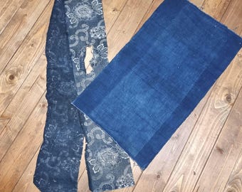 アンティークな日本の藍染めボロ布 - 大判 - Etsy 日本