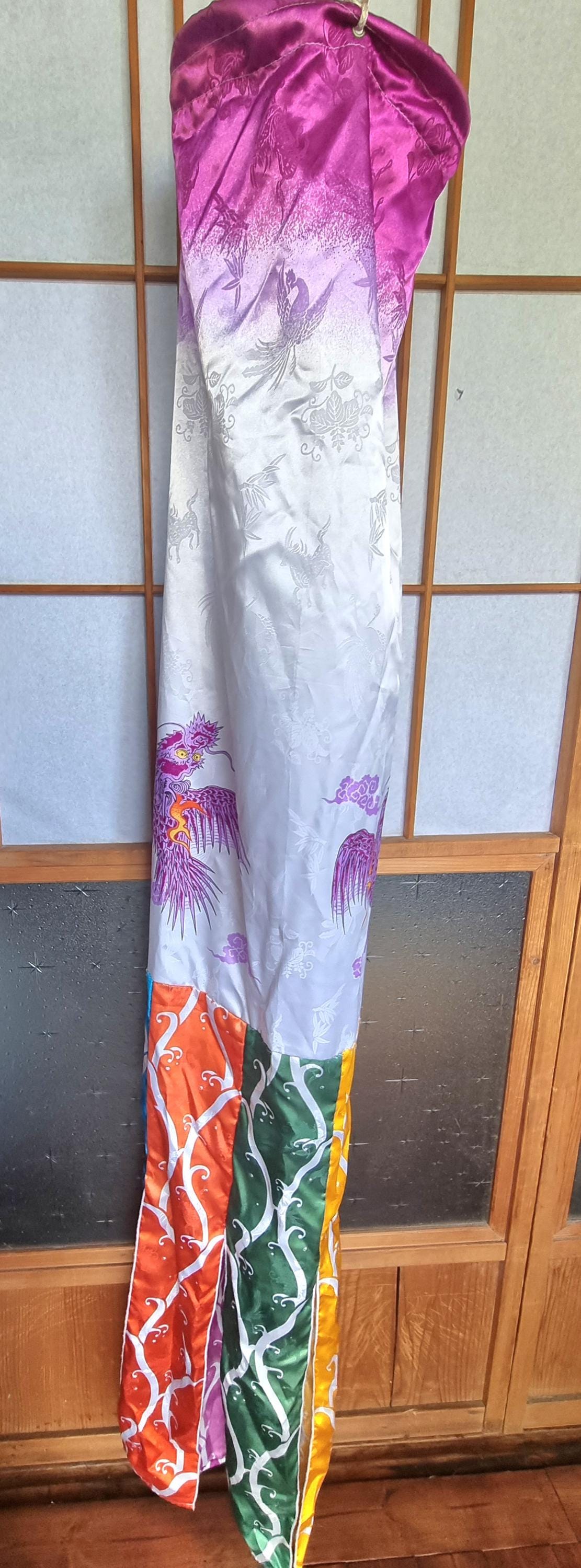Premium Koinobori Japanese Wall Art【鯉のぼり】– Red & Blue Carp