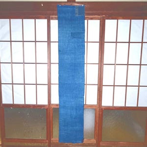 Boro Vintage Japanese Antique textile (襤褸) | Indigo Sashiko Patchwork Fabric | One-of-a-Kind Wall Art