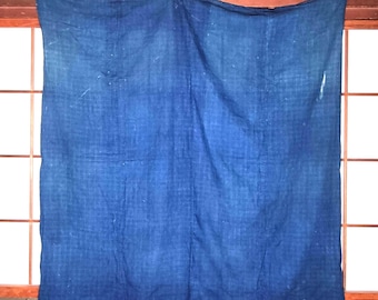 Boro Vintage Japanese Antique Textile (襤褸) | Indigo Sashiko Patchwork Fabric | One-of-a-Kind Wall Art