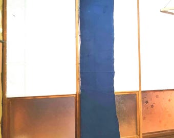 Boro Vintage Japanese Antique Textile (襤褸) | Indigo Sashiko Patchwork Fabric | One-of-a-Kind Wall Art