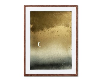 Golden Hour Original Spray Painting | Landscape | Contemporary Abstract paintings | Nature Inspired Artwork | Modern Art | Commission