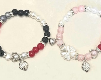 Nana Anime-kralenarmbanden – Hachi en Nana Osaki-bijpassende set