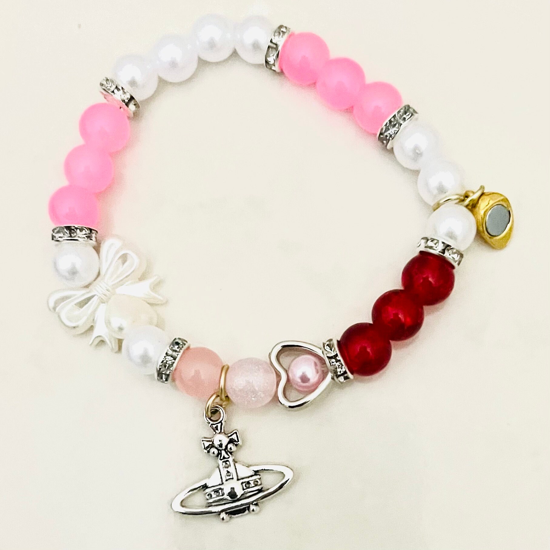 Nana Anime Matching Beaded Bracelets Set, Hachi and Nana Osaki 
