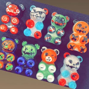 Scary Gummy Bears Magnets