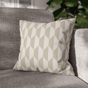 Beige Moroccan Tile Design Pillow Cover