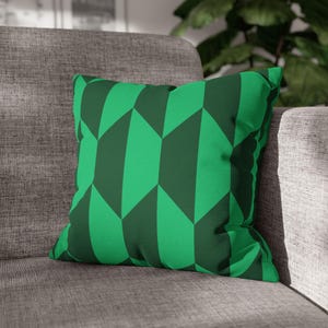 Emerald Moroccan Tile Design Pillow Cover