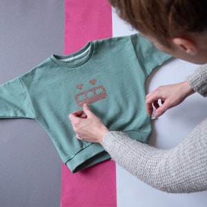 Sweater Herzibahn / aus BioSweat für Kinder / Sofortkauf Bild 8