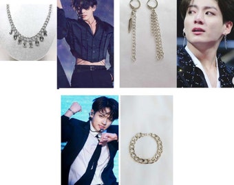 Jungkook 3-Piece Set - Earrings - Bracelet - Necklace