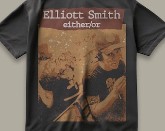 ELLIOTT SMITH SHIRT, elliott smith t shirt, elliott smith, elliot smith shirt, elliot smith, elliott smith either or, elliott smith merch