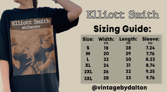 ELLIOTT SMITH SHIRT, Elliott Smith T Shirt, Elliott Smith