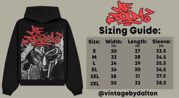 MF DOOM Besticktes Sweatshirt Von Actual Fact – Stylischer Hoodie Mit Hip-Hop-Design
