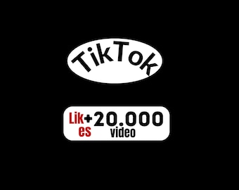 Rafforzamento di oltre 20.000 tiktok sui social media