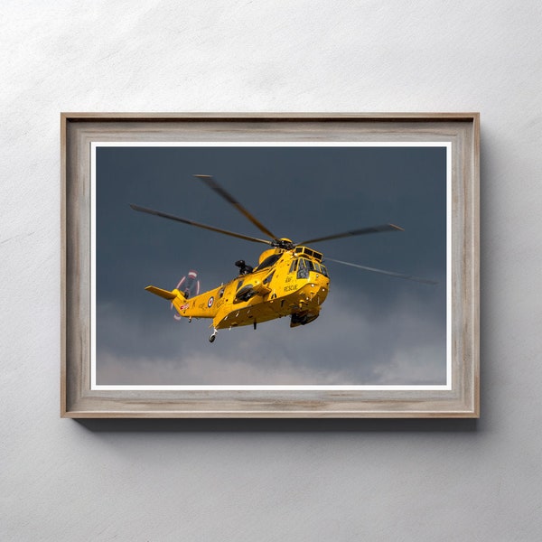 Sea King Helicopter Sikorsky Sh-3 Raf FINE ART PRINT Picture Poster Wall Decor Aircraft Gifts