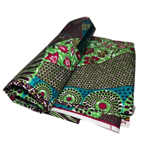 African Fabric by the Yard / Wax Print  / Ankara Fabric