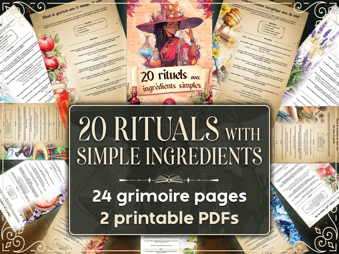 Simple Creative Rituals 20 Magical Rituals With Simple Ingredients, Printable Witchcraft ...