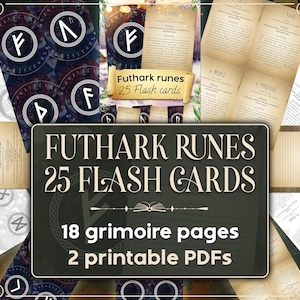 Rune Futhark – 25 Flash Card per imparare le Rune