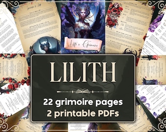 Lilith's Grimoire: Anleitung zum Ausdrucken und Einbinden mit der Göttin der Schatten und Freiheit