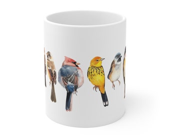 United Kingdom Birds Ceramic - Unique Gift Idea - Great Gift Idea  Watercolour style  - Great Birthday Present