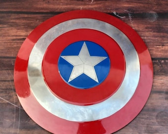 Handmade Captain America Shield: Metal Prop Replica, Cosplay Accessory