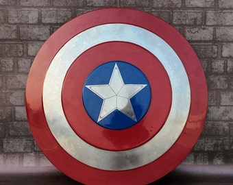 Réplica de metal del escudo del Capitán América: Leyenda de los Vengadores para cosplay (descarga digital)