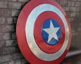 Handmade Captain America Shield: Metal Prop Replica, Cosplay Accessory