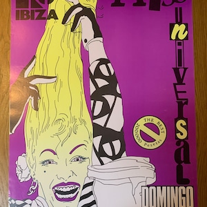 Original Vintage KU Club Ibiza Poster – von 1986 - von Yves Uro