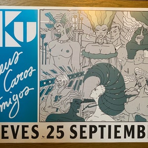 Original Vintage KU Club Ibiza Poster – von 1986 - von Yves Uro