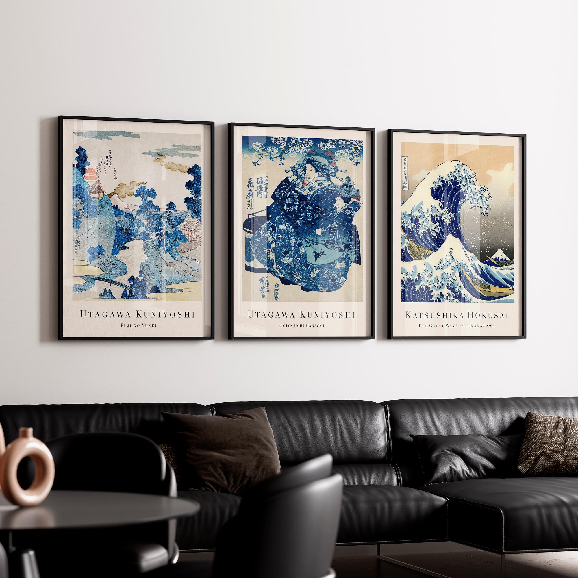 古塔つみ over print POP ART canvas blue ED11 古塔つみ over print