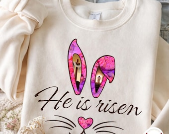 He Is Risen Png, Matthew 28:6 Easter Christian Sublimation, Jesus Easter Bible Verse, Happy Easter Clipart, Minimalist Easter Shirt Design