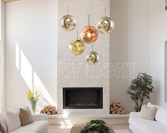 Colgante de lava contemporáneo, lámpara de isla de cocina, iluminación de lámpara de araña de burbujas, luz colgante de lava nórdica, decoración de diseño de interiores para el hogar, luz única.