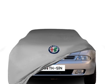 Alfa Romeo 166  Indoor and Garage Car Cover Logo Option Dust proof Car Covers Black Gray Blue Red Green Fabric