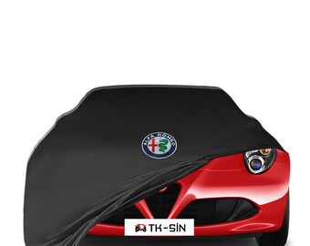 Alfa 8C Spider Roadster Indoor and Garage Car Cover Logo Option Dust proof Car Covers Black Gray Blue Red Green Fabric